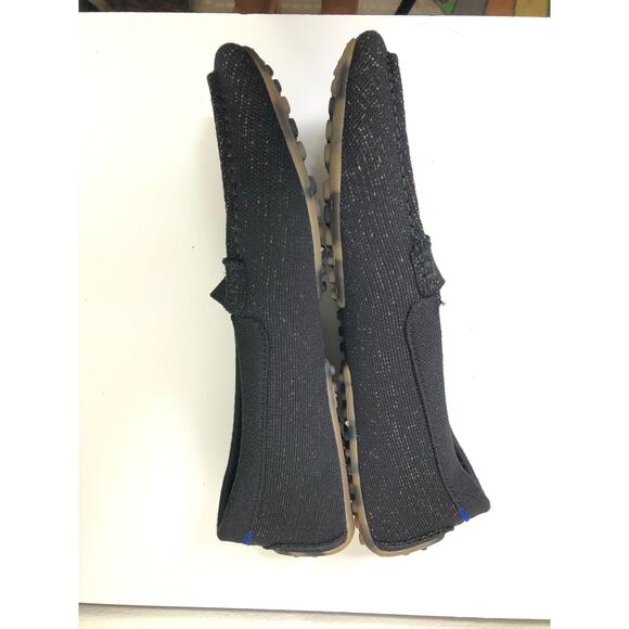 Rothy's Driving Loafer Black Speckle Tortoise Sole Chic Comfort Sustainable 11.5 - Picture 2 of 10